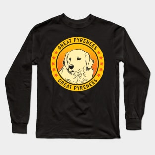 Great Pyrenees Dog Portrait Long Sleeve T-Shirt